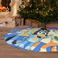 thumbnail image 6 of Lsque Bluey Print Christmas Tree Skirt, Tree Skirt with Ties or Velcro, Perfect for Holiday Decorations, Halloween, and New Year-30", 6 of 7