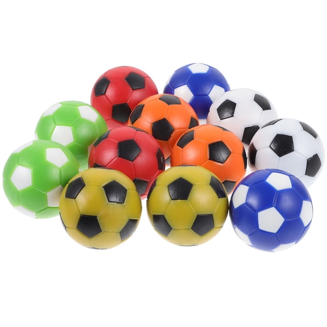 RUNROTOO 12Pcs Table Football Ball Accessories Replaceable Durable Lightweight Assorted Color Soccer Balls