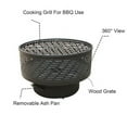 thumbnail image 2 of Gaeanet 26" Wood Burning Lightweight Portable Outdoor Firepit With Faux Wood Lid Backyard Fireplace for Camping Bonfire, 2 of 6
