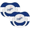 Baby Fanatic MLB 2-Pack of Baby Pacifiers, Los Angeles Dodgers