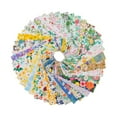 thumbnail image 3 of HILABEE 40 Pieces Bundles Craft Different Pattern Patchwork for Anniversaries 6.5x100cm, 3 of 9