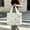 White, variant on Halloween Fuzzy Pumpkin Tote Bag,Soft Halloween Shoulder Handbag,Reusable Shopping Carryall with Plush Texture for Party Travel Daily Use and Fall Seasonal Decor