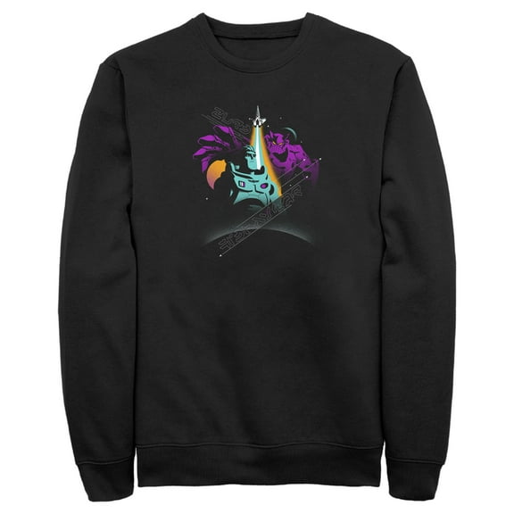Men's Lightyear Buzz and Zurg Sweatshirt Black 2X Large