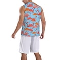 thumbnail image 2 of Naloa Flamingo Basketball Jersey Reversible Men's Mesh Athletic Sports Shirts Training Practice S-4XLSmall, 2 of 6