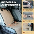 thumbnail image 3 of Dog Front Seatflex Seat Protector for Dog Car Cover for Pet Front Single Bucket Captain Chair Protector Grey, 3 of 6