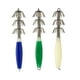 thumbnail image 5 of Advancent Anzuelos de plantilla de calamar de tres capas, eficaces para evitar el desacoplamiento, girar, señuelo noctilucente, anzuelo de pesca Pescar Verde 10 piezas, 5 of 6