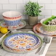 thumbnail image 2 of Laurie Gates California Designs Tierra 12 Piece Bamboo Fiber Dinnerware Set in Multi-Color, 2 of 2