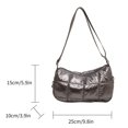 thumbnail image 3 of Bolsos cruzados para mujer, bolso informal acolchado para axilas, bolsos de mano elegantes (gris) Ndcxsfigh Para Estrenar, 3 of 3