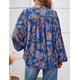 thumbnail image 5 of Camisa PRETTYGARDEN para Mujer Floral con Botones XXL Azul, 5 of 8