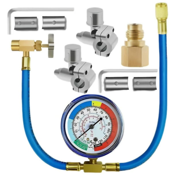 Refrigerator Freon Recharge KitR134A AC Refrigerant Charge Hose KitCar Air Conditioner Tools
