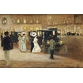 thumbnail image 2 of Marcel-Clement, Amedee Julien 18x13 Gold Ornate Wood Framed with Double Matting Museum Art Print Titled - Getting Into The Car, 2 of 4