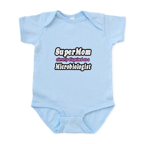 CafePress - Super Mom...Microbiologist Infant Bodysuit - Baby Light Bodysuit, Size Newborn - 24 Months