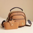 thumbnail image 5 of HGIEYS Vintage Leather Saddle Bag Purse for Women Small Tote Bag with Compartments Trendy Crossbody Purses for Women, 5 of 9