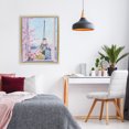 thumbnail image 3 of Stupell Industries Contemporary Eiffel Tower View in Spring Gold Floating Frame Canvas Art, 17 x 21, by The Prints Vibe, 3 of 8