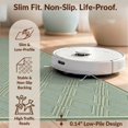 thumbnail image 6 of Design&I 2'x3' Washable Accent Rug Pet Friendly & Non-Slip Built-In Grip Sage Cream Crosshatch Trellis Symmetrical Lattice Framework Bathroom for Kitchen, Station, 6 of 7