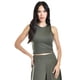 thumbnail image 1 of Top básico sin manga Roman Fashion /Juvenil, 2290 (Verde militar) verde oscuro G, 1 of 4