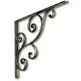thumbnail image 1 of NACH Hammered Finish Rustic Shelf Bracket, Decorative Brackets, Wall Mount Shelving Brackets, Large, Bronze (JS-90-073BR), 1 of 5