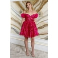 thumbnail image 2 of May Queen MQ2040 Juniors Womens Tulle Sheer Back Floral Appliqued Prom Dress, 2 of 10