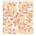 thumbnail image 3 of Ambesonne Beige Shower Curtain, Floral Art Berry Pastel, 69"Wx84"L, Pink Peach, 3 of 5