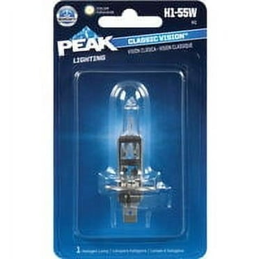 Peak H1-55W-BPP Automotive Classic Vision Halogen Lamp, 13.2 V