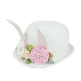 thumbnail image 5 of UJNDER Easter Rabbit Ears Rounded Hat Cute Performance Party Prop Accessory for Celebrations and Events White, 5 of 5