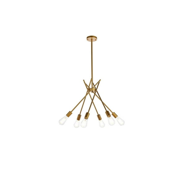 Lucca 23 inch pendant in brass
