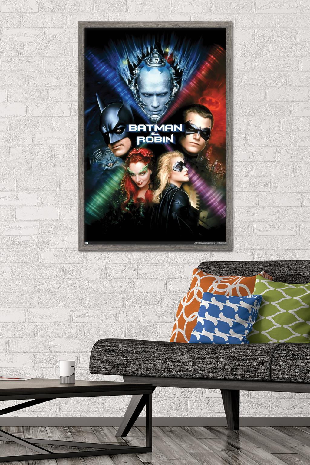 SD TOYS DC Glass Poster – Batman & Robin Art – 61x31x3 Cm Decorative Wall Piece