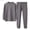 Gray, variant on Boys Thermal Underwear Long Sleeve Top And Pants Winter Base Layer Loungewear For Kids High Neck Warm Comfy Outfit 7-8 Years