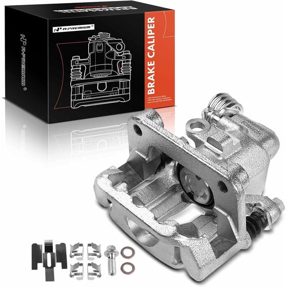 A-Premium Disc Brake Caliper Assembly with Bracket Compatible with Select Ford Models - for Mustang 1999-2001/2003-2004 - Rear Left Driver Side