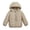 Khaki, variant on Busydd Girls Winter Coat 1-13 Years Comfortable Warm Solid Color Long Sleeve Boys Winter Coat Casual Hooded Zipper Puffer Jacket Little Girls Clothes with Pockets 3-4 Years