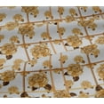 thumbnail image 4 of oneOone Cotton Jersey Light Brown Fabric Check|Leaves & Floral Artistic Sewing Craft Projects Fabric Prints By Yard 58 Inch Wide, 4 of 4