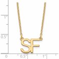 thumbnail image 3 of Ss/Gold Plated Sterling Silver/Gold-Plated Large 2 Necklace (18 X 15.17) Made In United States -Jewelry By Sweet Pea, 3 of 6