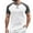 White, variant on Color Blocked Fitness Base Shirt For Men Casual Loose Comfortable Trendy Sports Foreign Trade Business Round Neck Short Sleeved T Shirt Men’s Quick-Dry Performance T-Shirts for Gym Green L