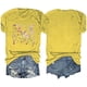 thumbnail image 4 of Fiudx Ropa de Mujer Blusas con Estampado de Flores Pequeñas para Mujer Top de Manga Corta con Cuello Redondo, 4 of 4