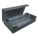 thumbnail image 3 of Caja de baraja de cartas coleccionables premium resistente contenedor de exhibición tarjeta de juego Negro Gris, 3 of 9