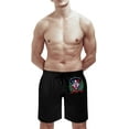 thumbnail image 5 of Men's Dominican Flag Novelty Swimtrunks Beach Shorts Pants with Pockets S S-3XL, 5 of 7