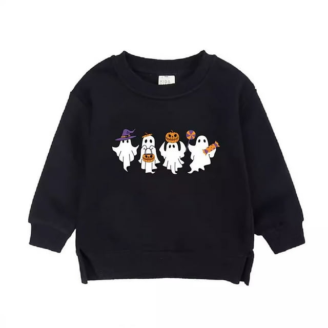 Chandails à Capuchon et Chandails pour Garçons Chandail d'Halloween pour Enfants Plus Chandail à Enfiler Haut Décontracté pour Garçons et Filles Automne Hiver Vêtements