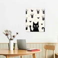 thumbnail image 2 of Nawypu QXNRT Set of  Animal Cat Wall Art Prints,Fun Poster with Black Cat and Claw, Lovely Cat Wall Art Canvas for Living Room Home Decor.Gift, 2 of 4