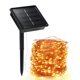 thumbnail image 1 of Luces de cuerda solar 72 pies 100 LED Luz de cuerda 8 modos Luces blancas cálidas Eccomum Amarillo, 1 of 7
