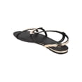 thumbnail image 3 of New Women Betani Winnie-2 PU Open Toe Metallic Zig Zag Slingback Flat Sandal, 3 of 5