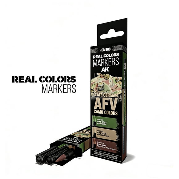 REAL COLORS MARKER SET RCM108 WEAPONS MODEL PAINT