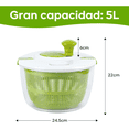 thumbnail image 3 of Centrifugador De Lechuga 5l Escurridor Verdura Y Fruta Xtellar verde, 3 of 3
