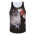 thumbnail image 2 of Fangasis Mens Summer Tops Sleeveless Tank American Flag Print Muscle Shirts Men's Casual T-shirt Loose Fitness Tee Style C L, 2 of 3
