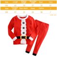 thumbnail image 2 of Conjunto de pijama navideño para niños, conjunto navideño de dos piezas para niños y niñas, 2 of 5