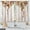 Floral Leaves, variant on Farmhouse Country Wood Kitchen Curtains - Wooden Barn Door Vintage Short Tier Curtains Over Sink Natural Rustic Farm Decor Rod Pocket Window Drapes 36 Inch Length 2 Panel Set, 28"x36"