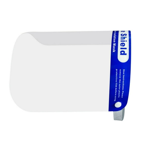 Full Face Shield Dust Proof Eyes Nose Face Protection shield face protection Screen Anti-fog PET Head Wear Shield, 1pc