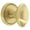 Satin Brass, variant on Grandeur Soledn_Sd_Na_Cs Eden Prairie Solid Brass Non-Turning One-Sided Dummy Door Knob -