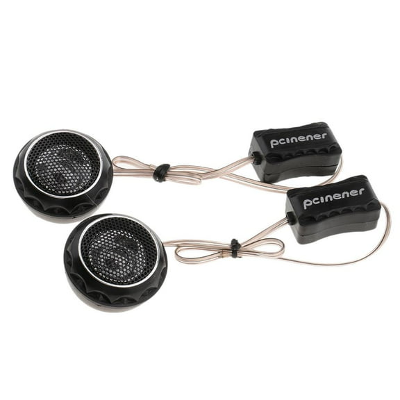 Universal Car Audio Stereo Speaker With Subwoofer Tweeter Black Excellent Timbre