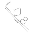 thumbnail image 2 of Unique Idea Fascinating Toy Props Trick Toy High Temperature Memory Wire Trick Toy Silver, 2 of 4