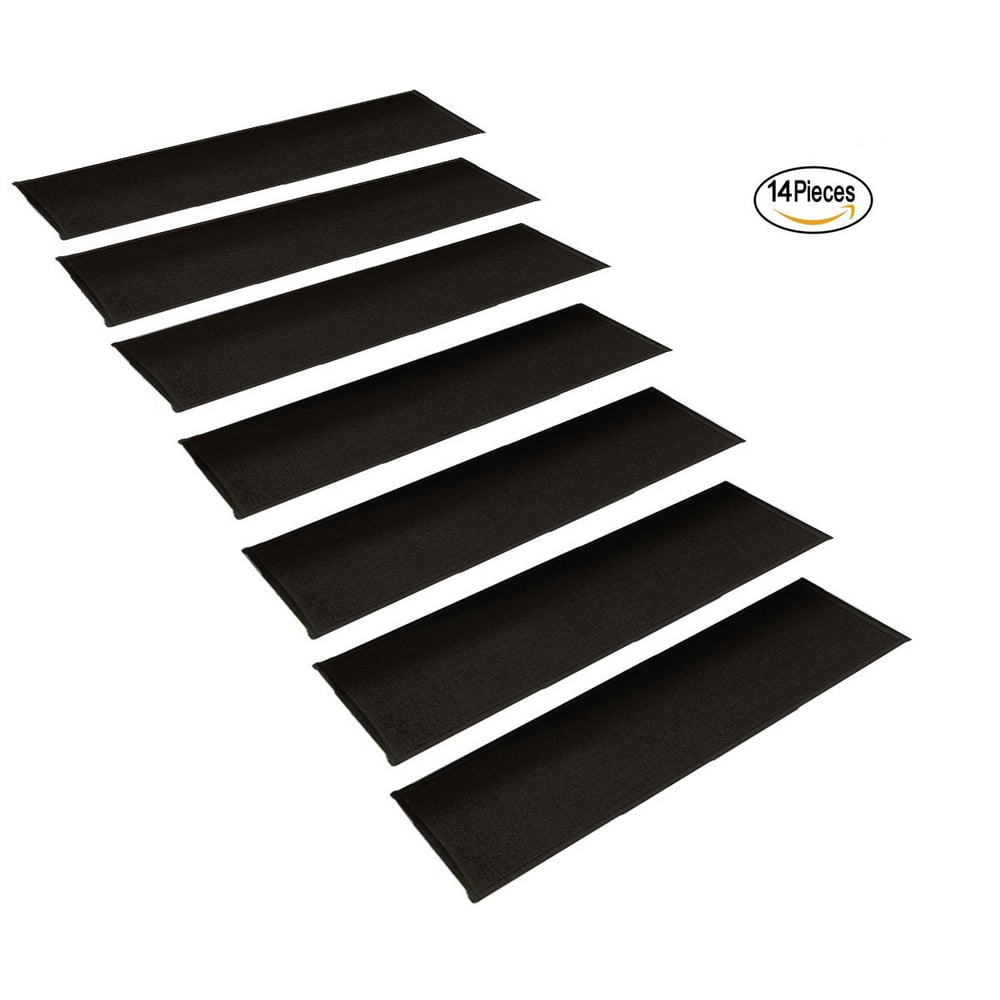 StepBasic NonSlip Rubber Backing Resistant Carpet Stair Gripper Set of